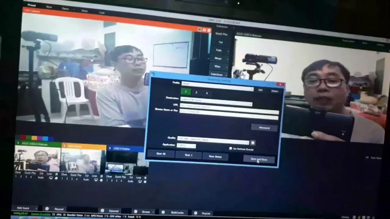 Cách live stream bằng máy quay handycam