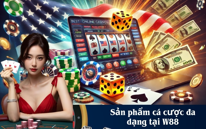 Sản phẩm cá cược đa dạng tại W88